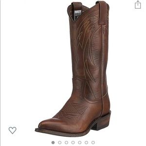 Leather cowboy boots